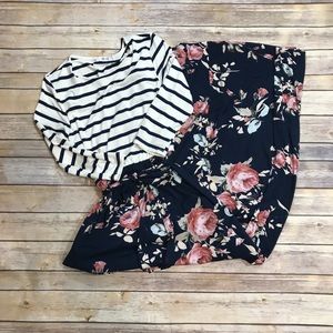 bernice 2fer knit maxi dress